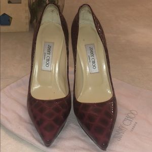 Amazing Patent Bordeaux Jimmy Choos!